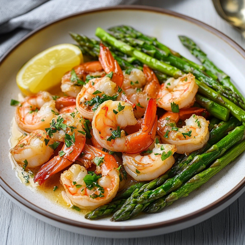 Garlic Butter Shrimp & Asparagus: A Quick Flavor Boost!