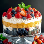 Heavenly Keto Berry Trifle Cake