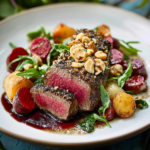 Kangaroo Steak with Macadamia Crust