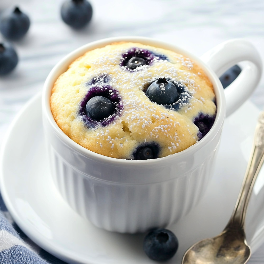 Keto Blueberry Muffin Mug Cake: A Quick & Tasty Treat
