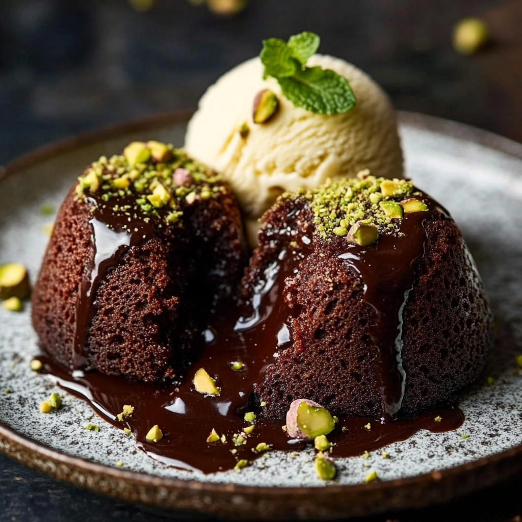 Keto Pistachio Chocolate Lava Cakes: Indulge Guilt-Free!