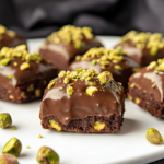 Keto Pistachio Ferrero Rocher Brownies