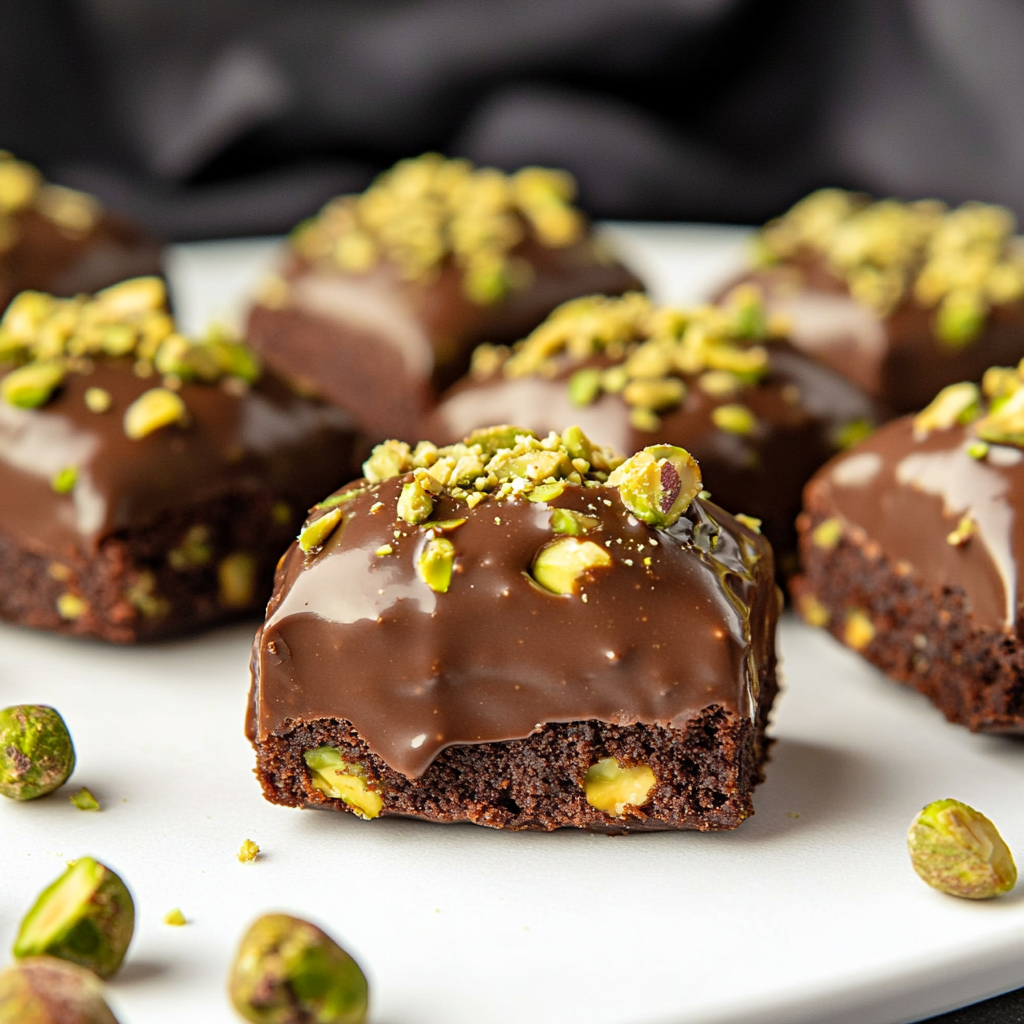 Keto Pistachio Ferrero Rocher Brownies: Irresistibly Nutty!
