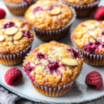Keto Raspberry Almond Muffins