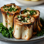 Keto Roasted Bone Marrow with Parsley Salad