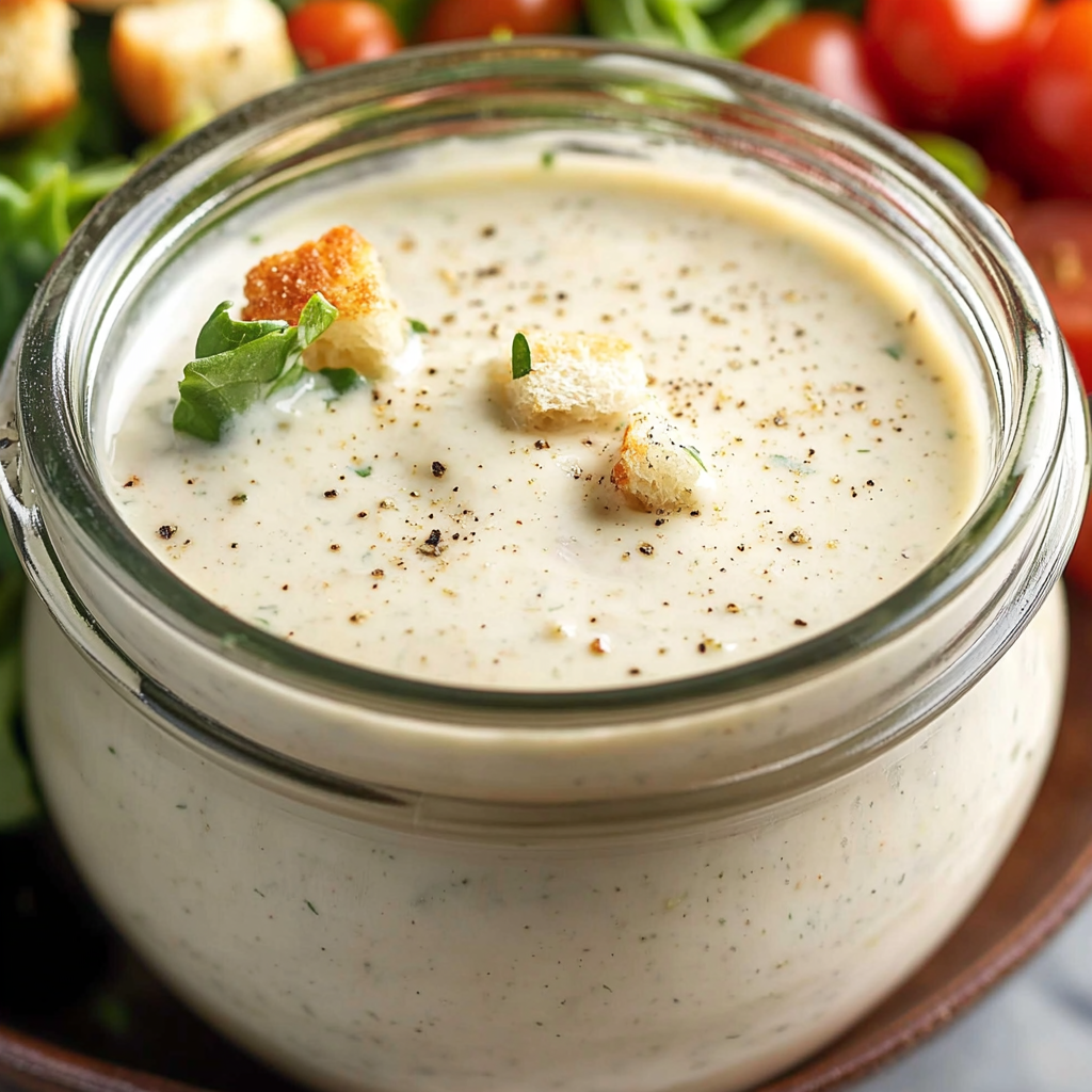 Light Caesar dressing that will elevate your salads!