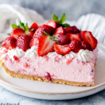 Low Carb No-Bake Strawberry Mousse Pie