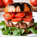 No-Bun Bruschetta Burgers