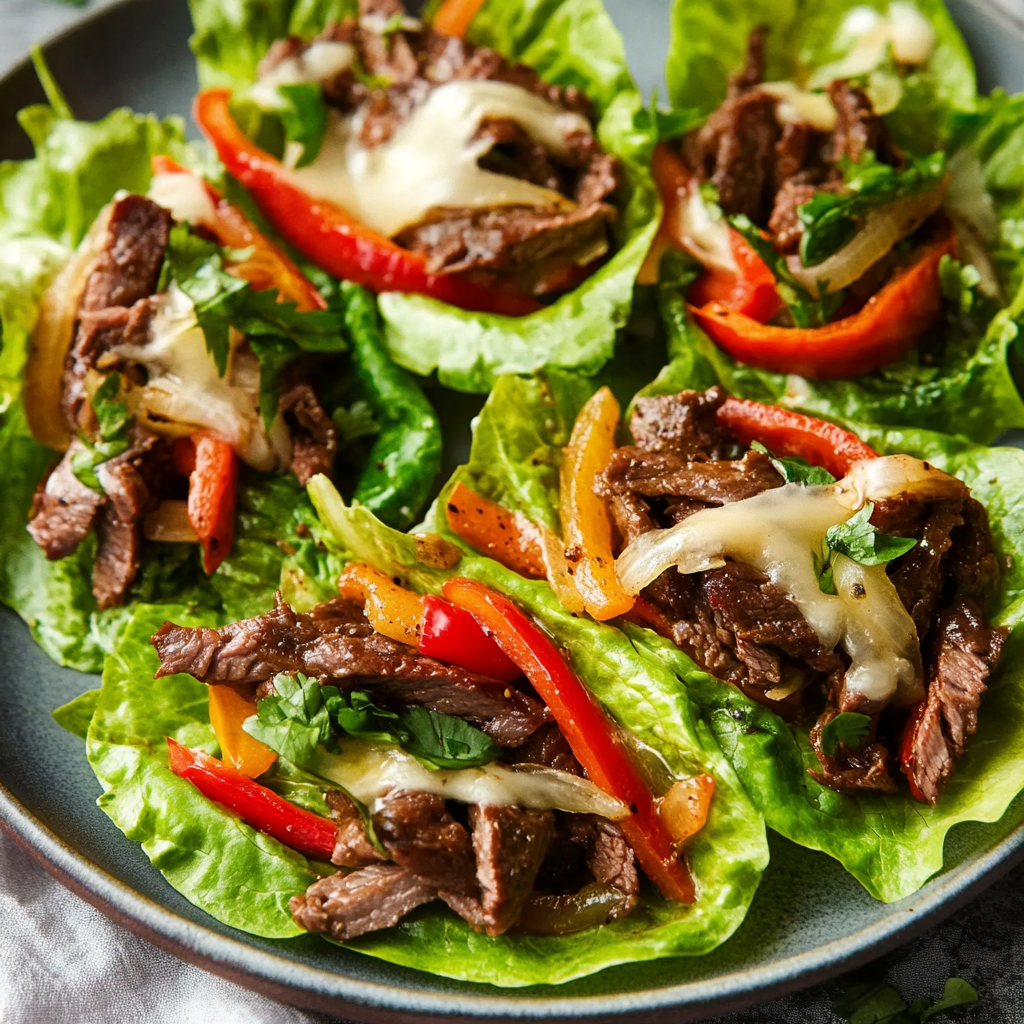 Philly Cheesesteak Lettuce Wraps: A Low-Carb Delight!