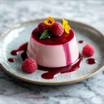Raspberry-Hibiscus Panna Cotta