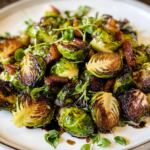 Roasted Brussels Sprouts with Pancetta and Balsamic