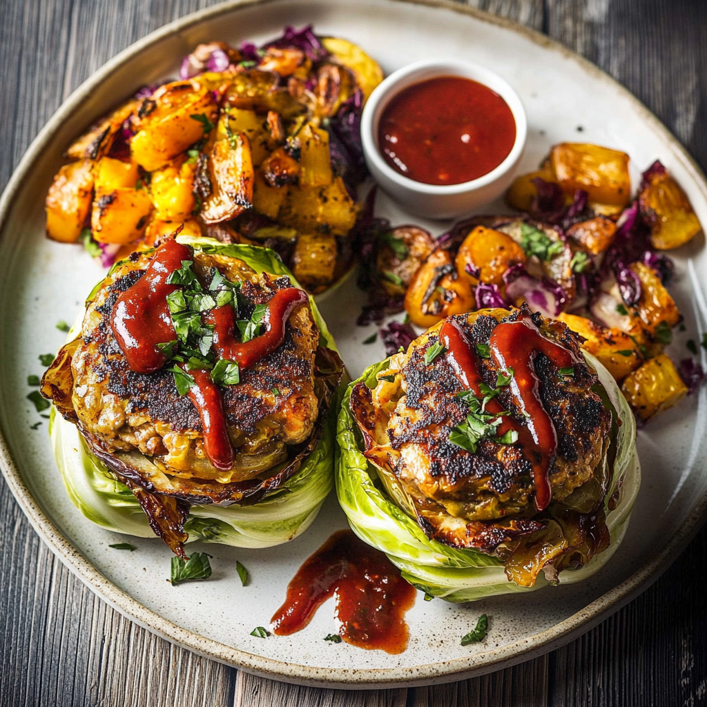 Roasted Cabbage Burgers: A Delicious Low-Carb Delight!
