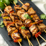 Teriyaki Ginger Tuna Skewers
