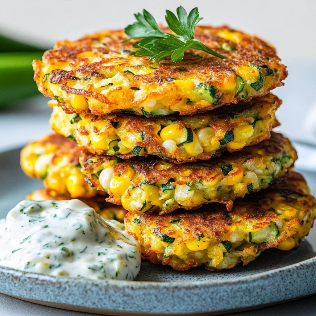 Corn & Zucchini Fritters: Irresistible Crunch Awaits!