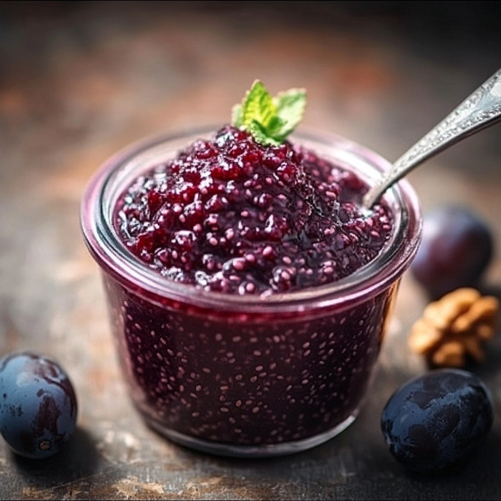 Grape & Walnut Chia Jam: A Delightful Healthy Spread