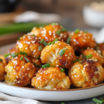 Honey Garlic Cauliflower Bites