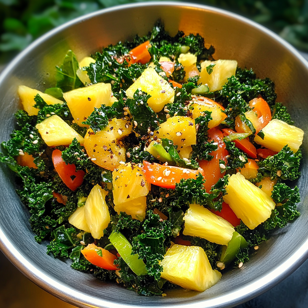 Kale Pineapple Detox Salad: Energize Your Day Deliciously!