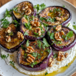 Lamb Labneh Roasted Eggplant Walnut Mess