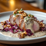 Pork Tenderloin Gorgonzola Walnut Radicchio Mess