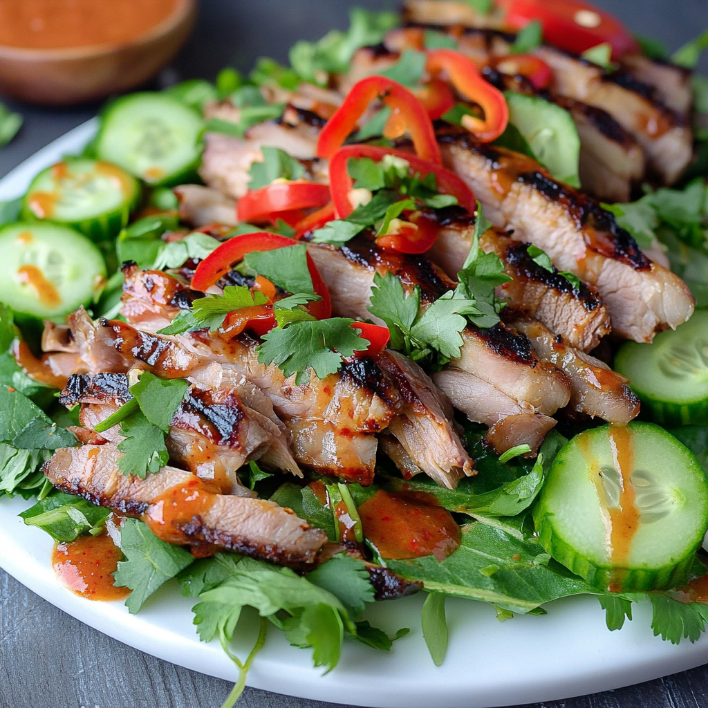 Thai BBQ Pork Salad: A Refreshing Flavor Explosion!