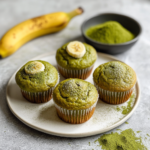 Banana Matcha Muffins