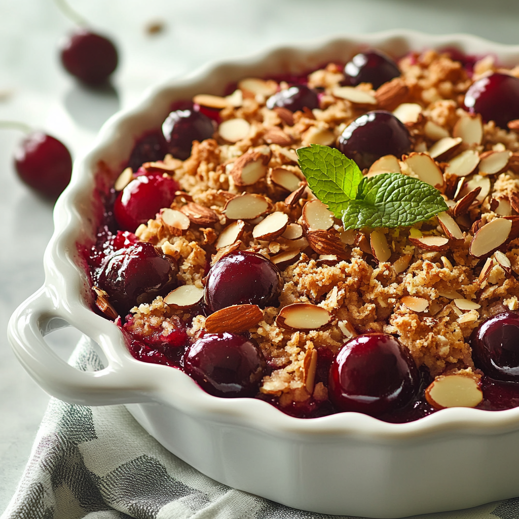 Cherry Almond Crisp: A Delicious Dessert to Try Today!