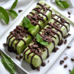 Creamy Avocado Mint Chocolate Ice Cream Bars