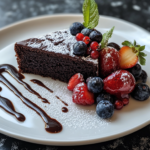 Decadent Flourless Olive Oil Chocolate Cake