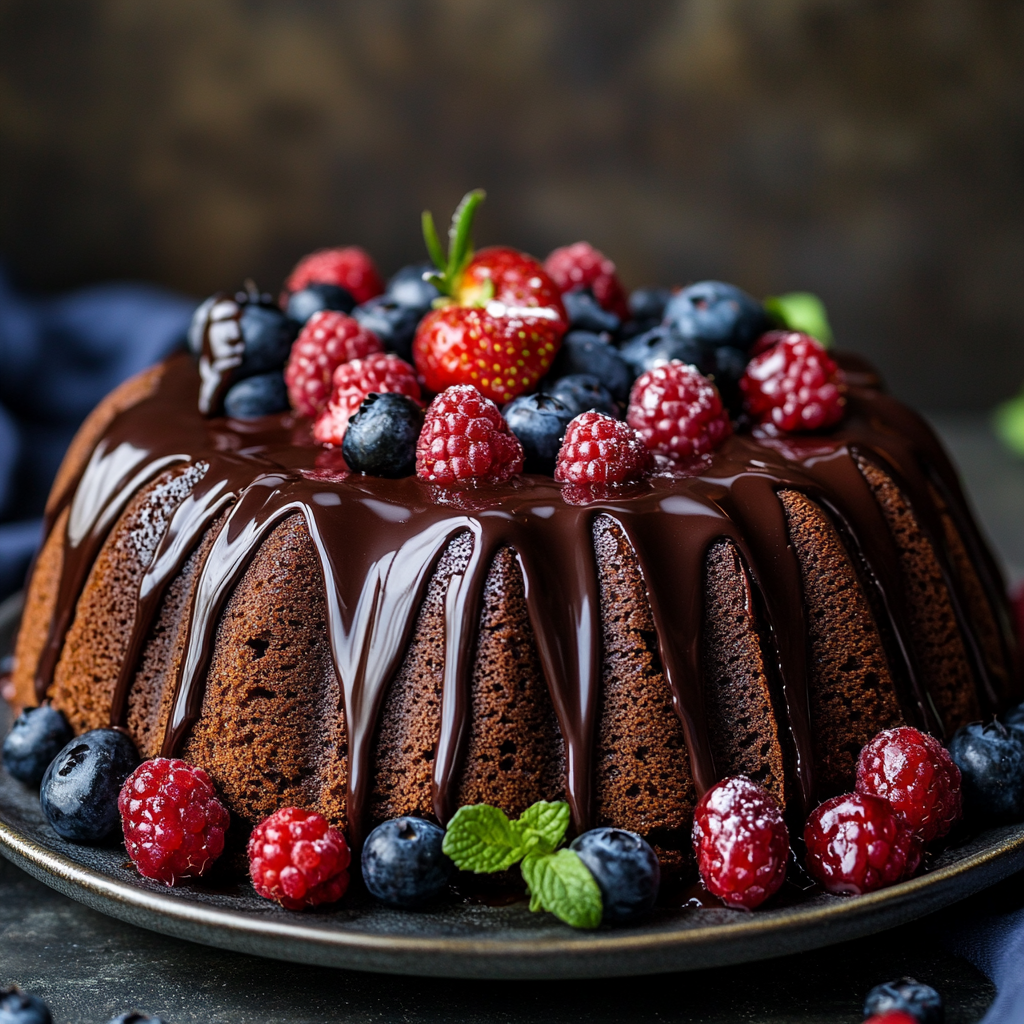 Decadent Keto Chocolate Pound Cake with Ganache Drizzle: A Blissful Treat!