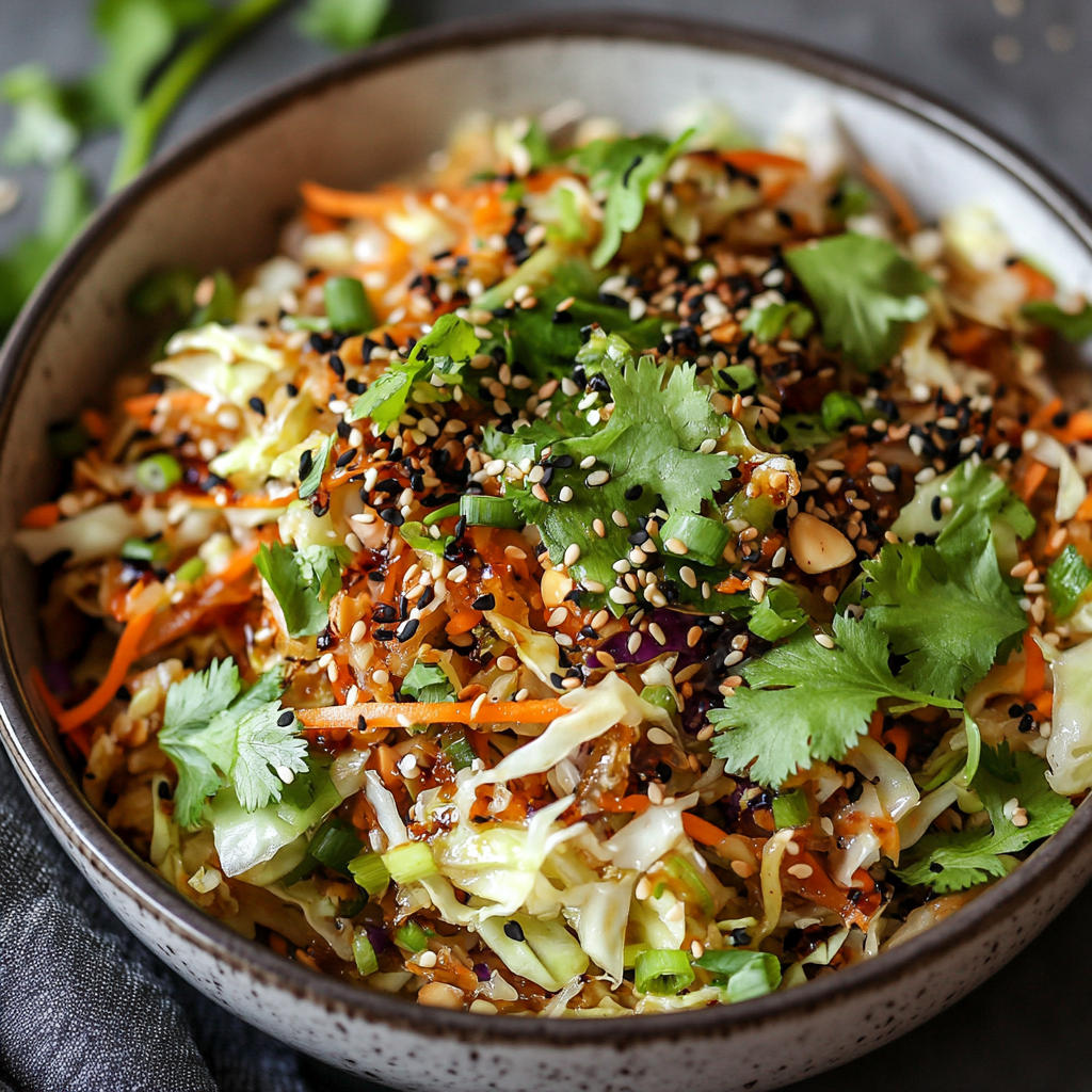 Egg Roll in a Bowl with Extra Crunchy Twist: Discover a delightful recipe that transforms a classic dish!