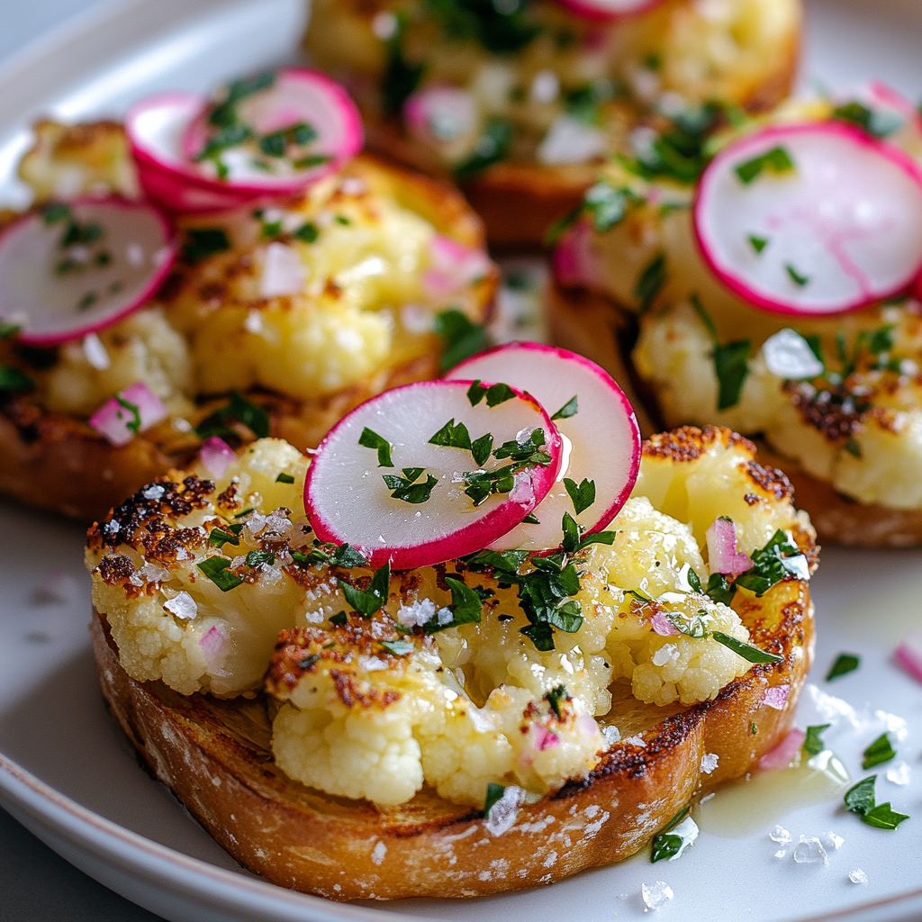 Garlic Herb Cauliflower Toast: A Deliciously Healthy Snack