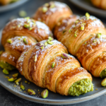 Grain-Free Pistachio Filled Croissants