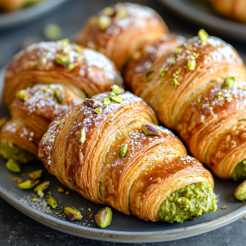 Grain-Free Pistachio Filled Croissants: A Delightful Treat!