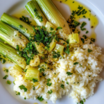 Greek Leeks with Cauliflower Rice