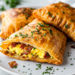 Keto Morning Hot Pockets with Bacon Egg Filling