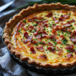 Modern Keto Quiche Lorraine with Gruyère