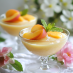 Peach Posset with Allulose