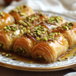 Pistachio Baklava Rolls