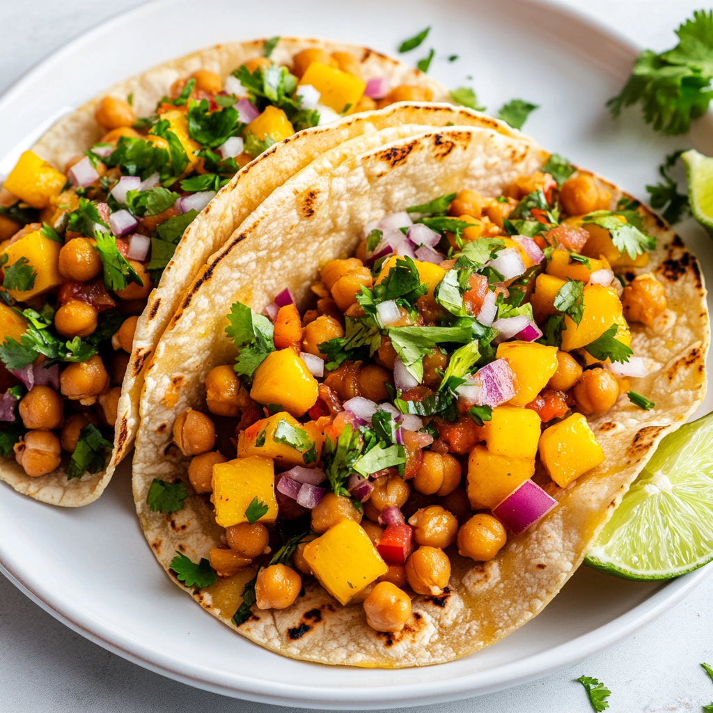 Spicy Mango Chickpea Tacos: A Flavorful Delight Awaits!