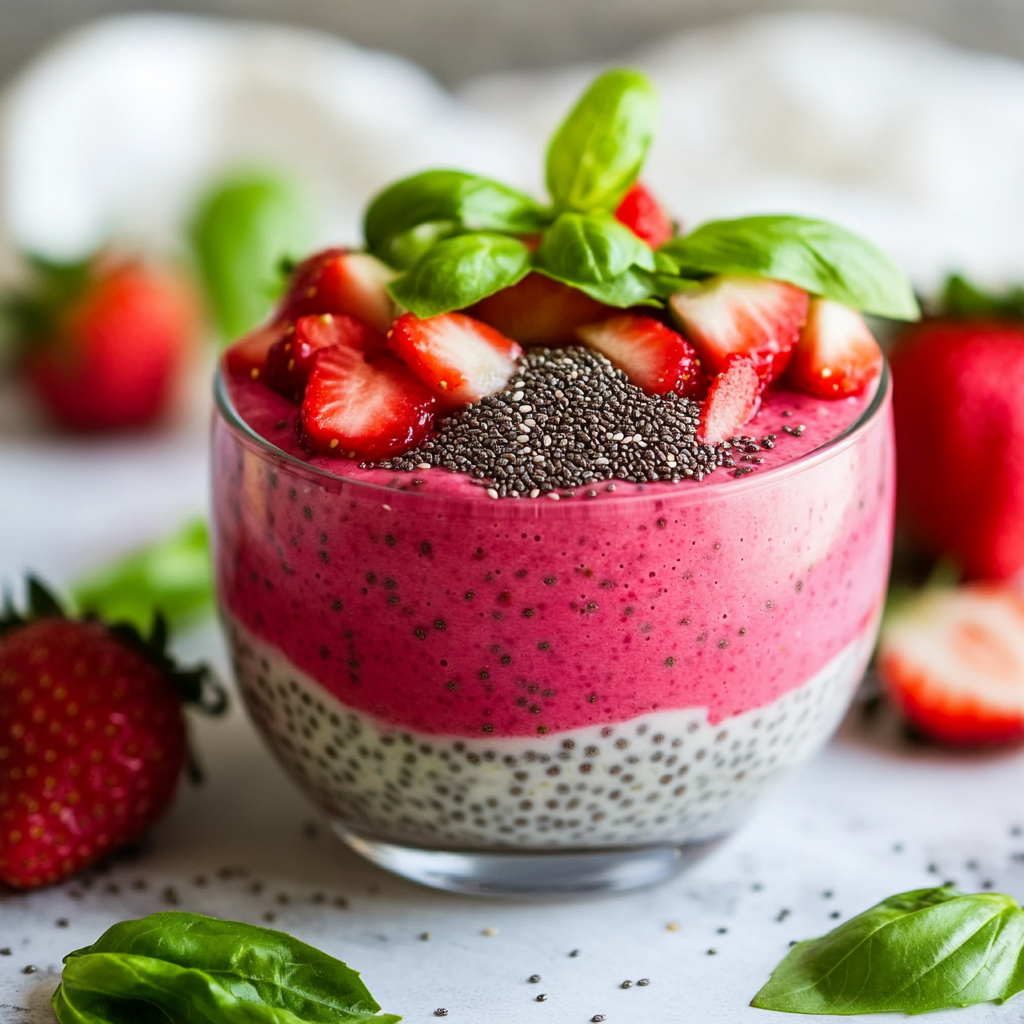 Strawberry Basil Chia Pudding: A Healthy Treat Awaits!