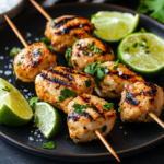Tequila Lime Grilled Chicken Skewers Keto