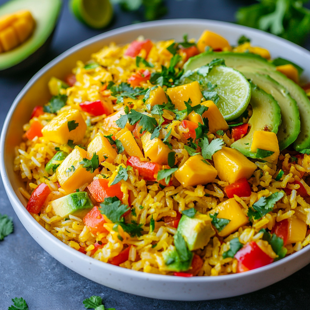 Tropical Turmeric Rice Salad: A Flavorful Delight!