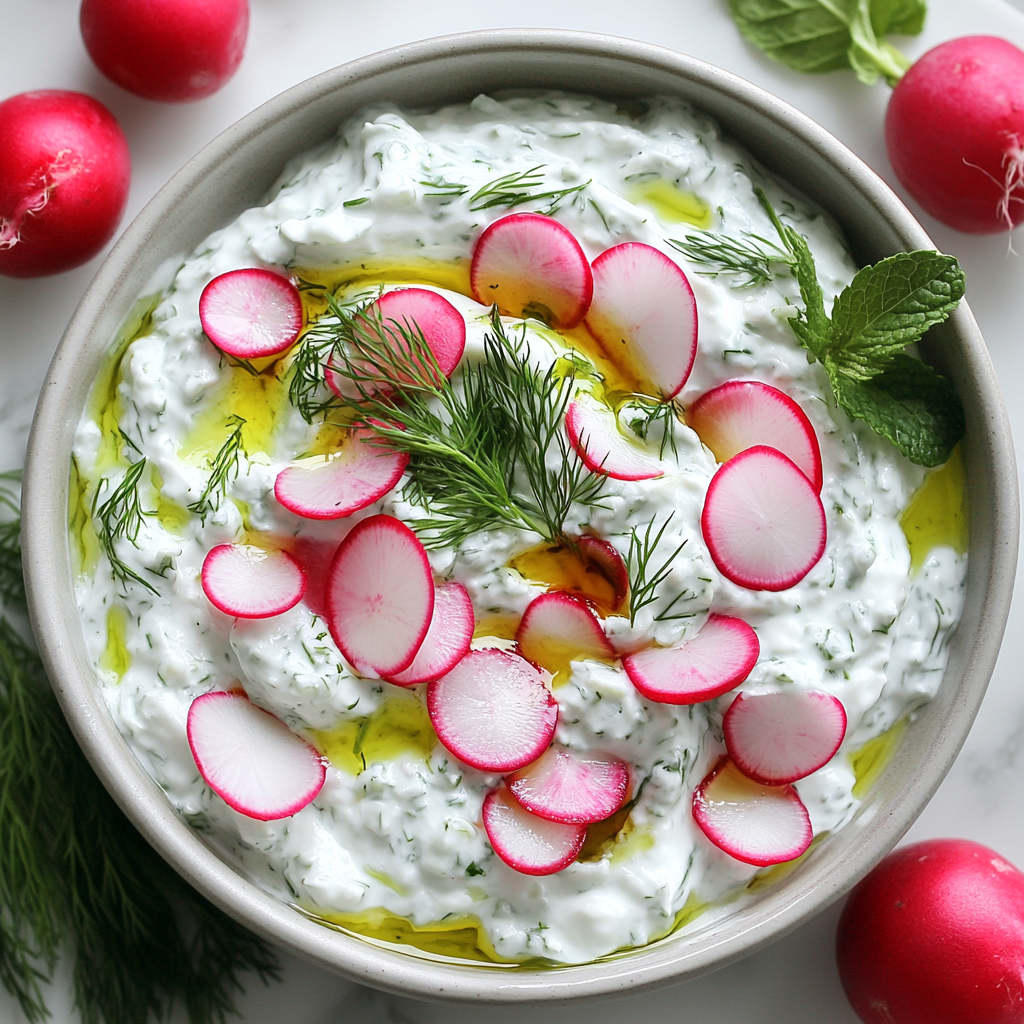 Zesty Radish Tzatziki: A Refreshing Summer Dip Recipe