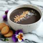 Black sesame dessert soup