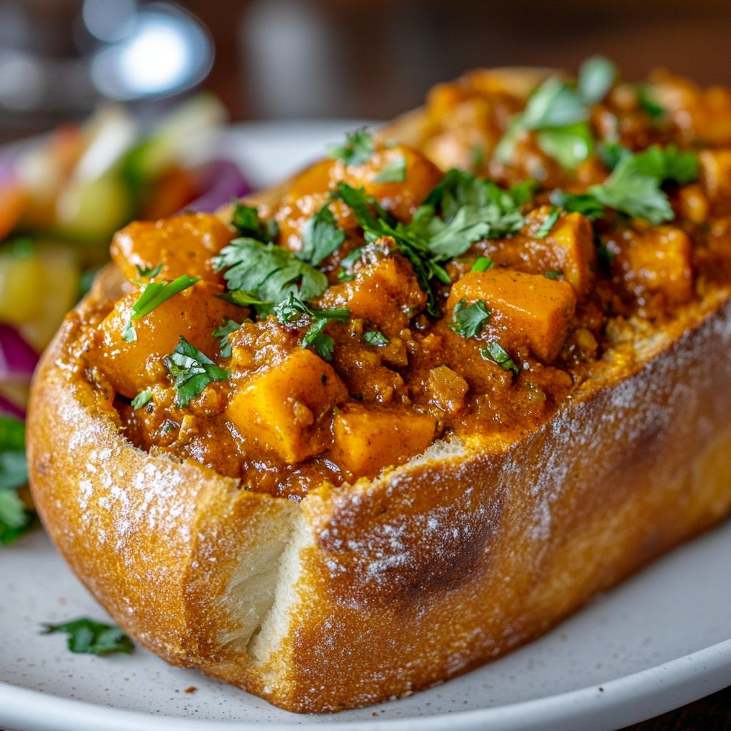Bunny chow (South Africa) is a must-try recipe!