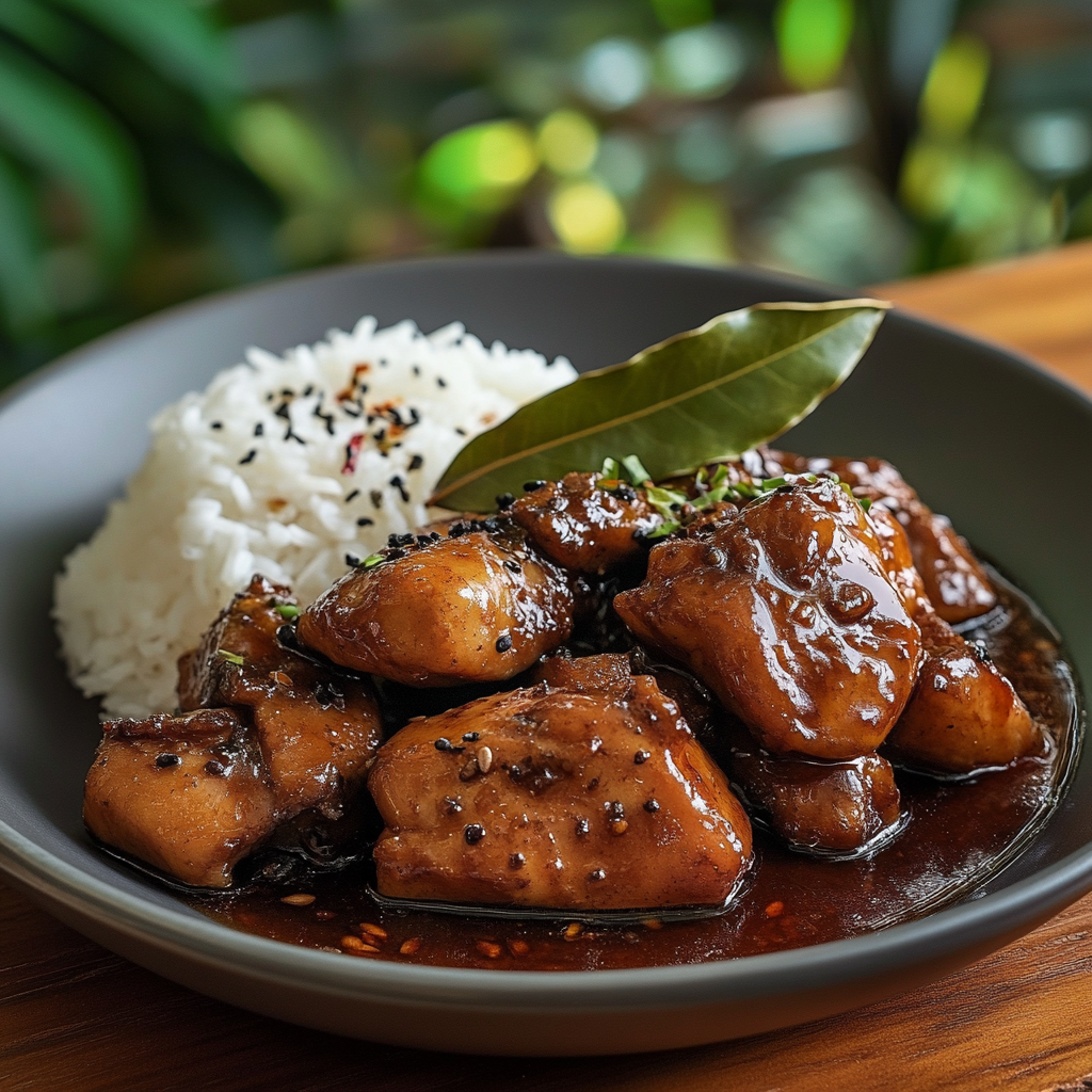 Chicken adobo (Philippines) is a must-try dish today!