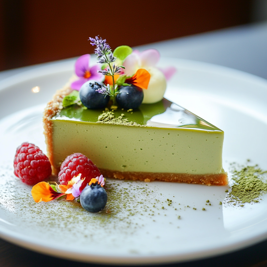 Matcha cheesecake: Discover the creamy delight!