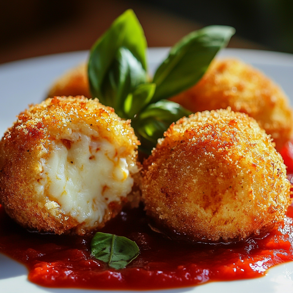 Supplì (Italy) are irresistible crispy risotto balls!