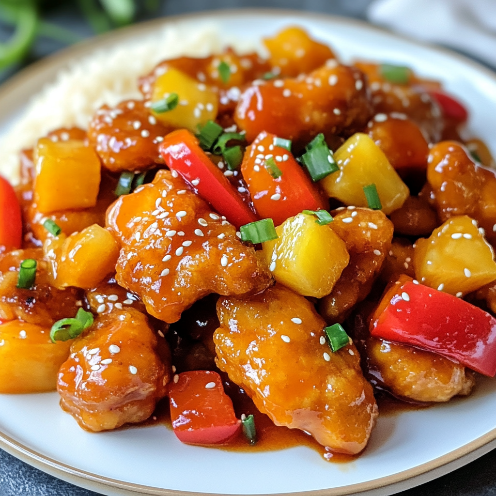 Sweet and sour chicken: A delicious family favorite!