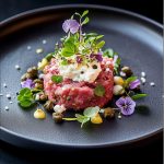 Beef Tartare Smoked Ricotta Caper Mess